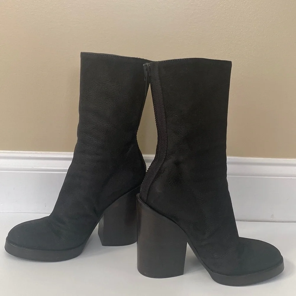 Haider Ackermann Lissee Heeled Leather Boots Size EU 38/US 7